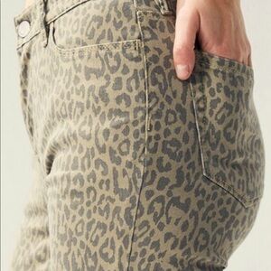 PacSun Leopard Print Mid-Rise Skinniest Jeans, Size 25, NWT